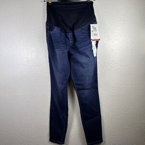 Isabel Maternity Skinny Jeans Dark Wash Crossover Panel Size 6 NWT 029 03 1146